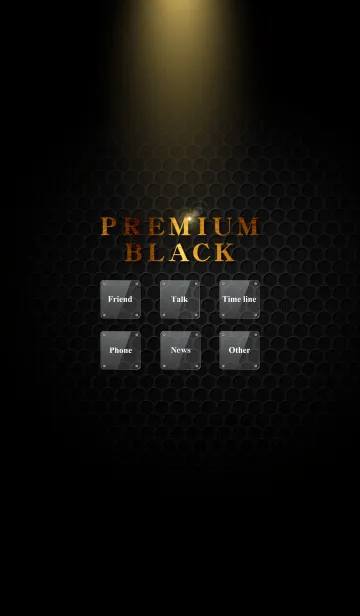 高級ブラック～premium black～の着せ替えメイン画像