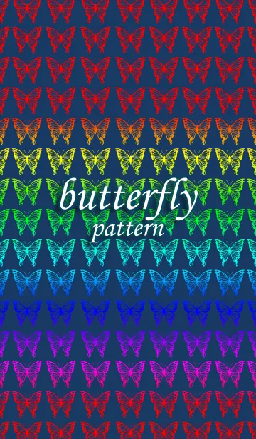 [LINE着せ替え] butterfly patternの画像1