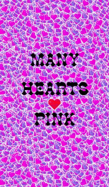 [LINE着せ替え] MANY HEARTS PINKの画像1