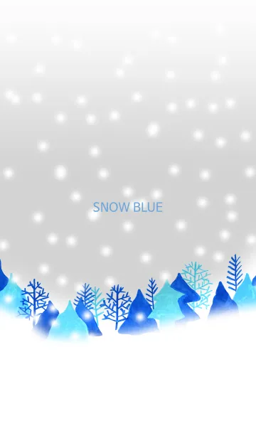 [LINE着せ替え] snow blue_04の画像1
