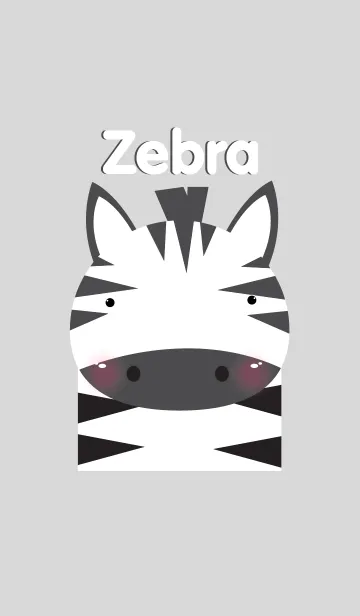 [LINE着せ替え] Simple zebra theme v.2の画像1