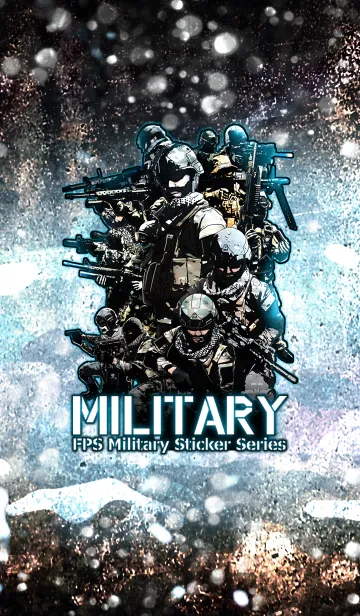 [LINE着せ替え] FPS・サバゲ-・ミリタリー劇画"冬版"の画像1