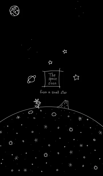 [LINE着せ替え] The space seen from a small starの画像1