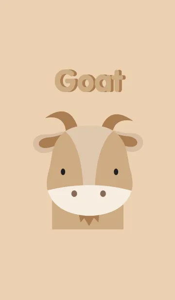 [LINE着せ替え] Simple Goat themeの画像1