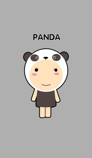 [LINE着せ替え] Simple Panda girlの画像1