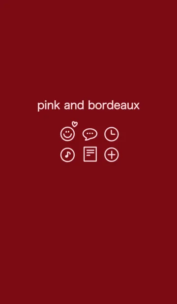[LINE着せ替え] pink and bordeauxの画像1