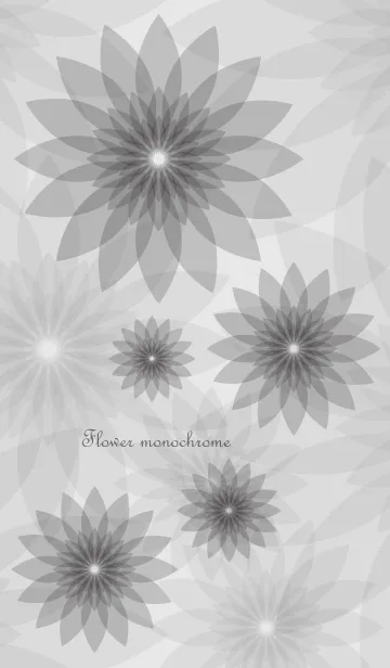 Flower monochromeの着せ替えメイン画像