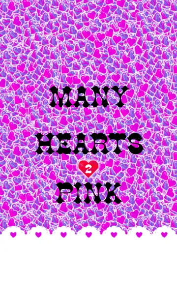 [LINE着せ替え] MANY HEARTS PINK 2の画像1