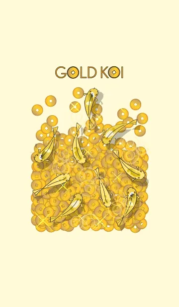 [LINE着せ替え] Gold Koiの画像1