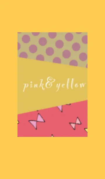 [LINE着せ替え] ピンクと黄色の画像1