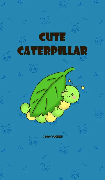 [LINE着せ替え] Cute Caterpillarの画像1