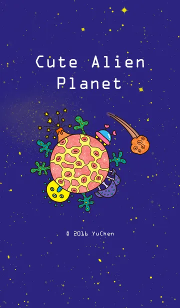 Cute Alien PlanetのLINE着せ替え