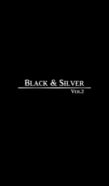 [LINE着せ替え] Black ＆ Silver 2の画像1