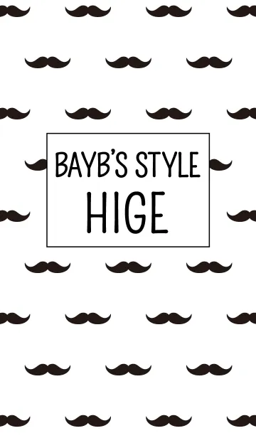 [LINE着せ替え] BAYB'S STYLE 〜ヒゲモチーフ〜の画像1