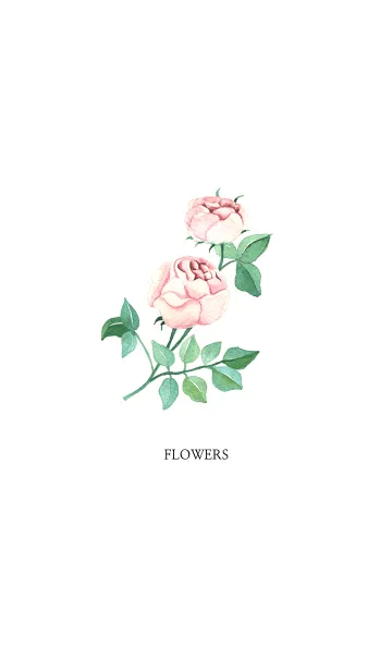 [LINE着せ替え] water color_flowers_11の画像1