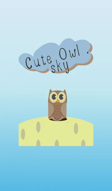 [LINE着せ替え] Cute Owl sky .の画像1