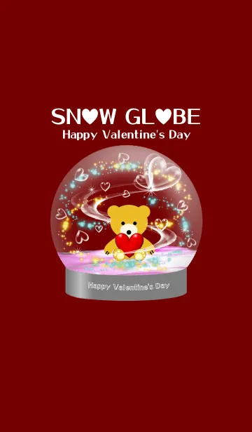 [LINE着せ替え] SNOW GLOBE -Happy Valentine's Day-の画像1