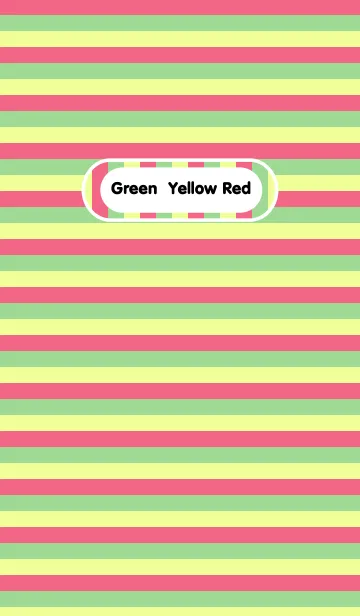 [LINE着せ替え] Green Yellow Red theme v.2の画像1