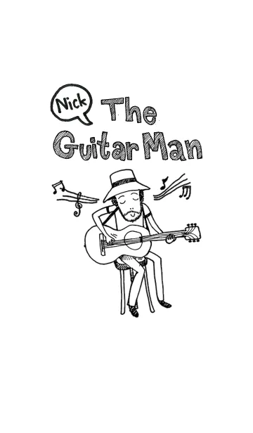 [LINE着せ替え] Nick The Guitar Manの画像1