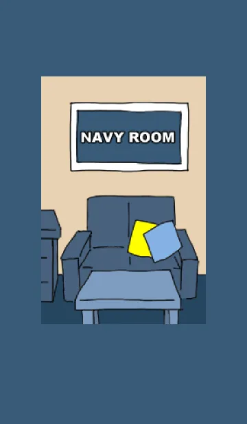 [LINE着せ替え] NAVY ROOMの画像1