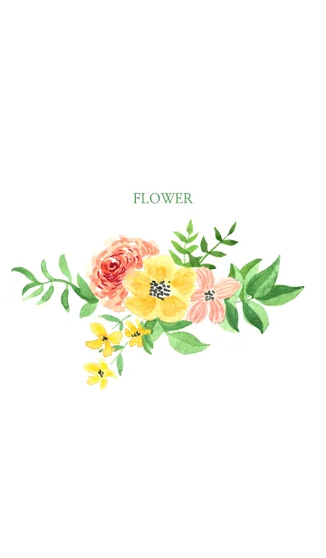 [LINE着せ替え] water color flowers_23の画像1