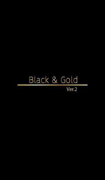 [LINE着せ替え] Black ＆ Gold 2の画像1