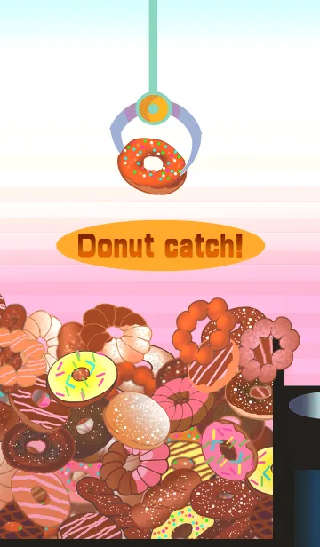 [LINE着せ替え] ドーナツキャッチ！の画像1