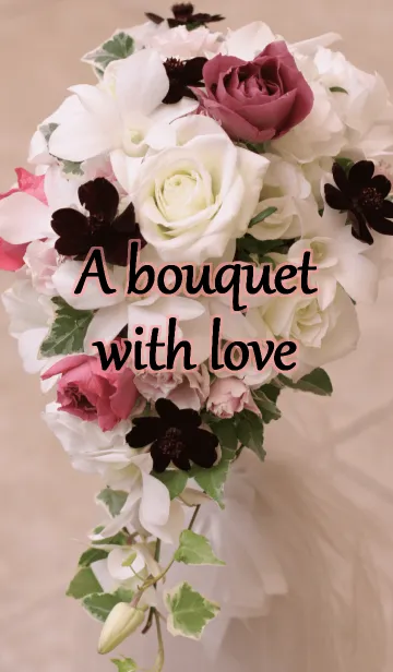 [LINE着せ替え] A bouquet with loveの画像1