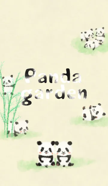 [LINE着せ替え] Panda gardenの画像1