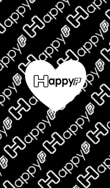 [LINE着せ替え] HAPPY HAPPY LOVE b/w Themeの画像1