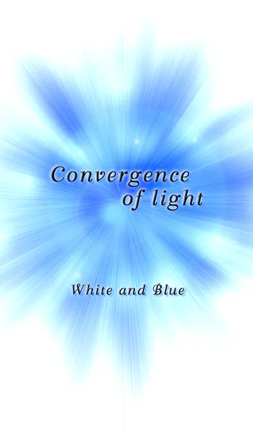 [LINE着せ替え] Convergence of light(White And Blue)の画像1
