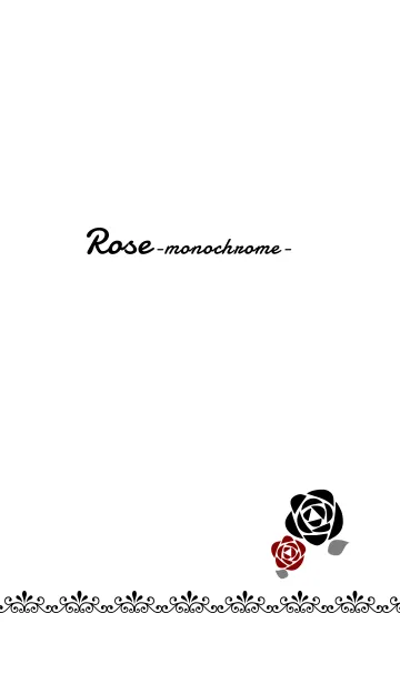 [LINE着せ替え] Rose -monochrome-の画像1