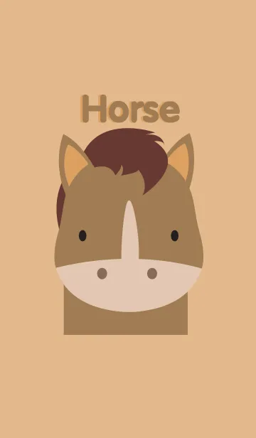 [LINE着せ替え] Simple Horseの画像1