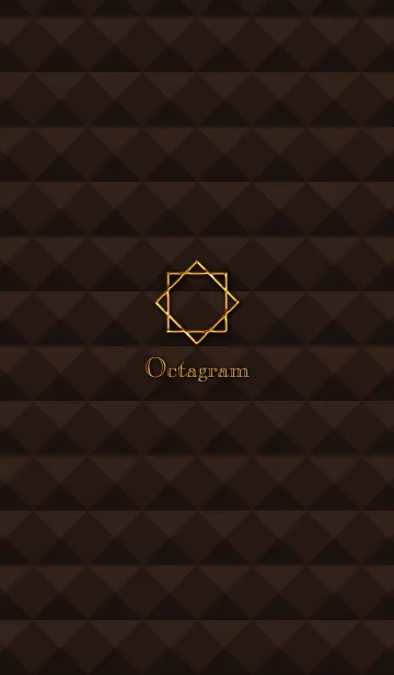 [LINE着せ替え] オクタグラムゴールドの画像1