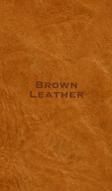 [LINE着せ替え] ブラウン レザー（BROWN LEATHER）の画像1
