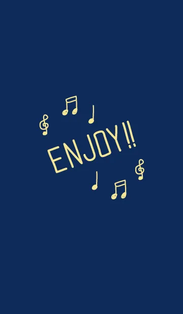 ENJOY！！-紺×ベージュ-の着せ替えメイン画像