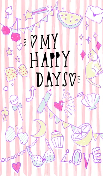 MY HAPPY DAYSのLINE着せ替え
