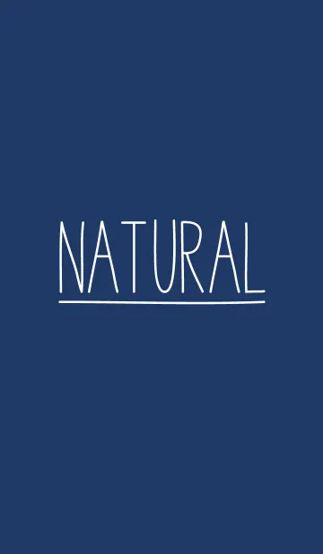 [LINE着せ替え] NATURAL navyの画像1