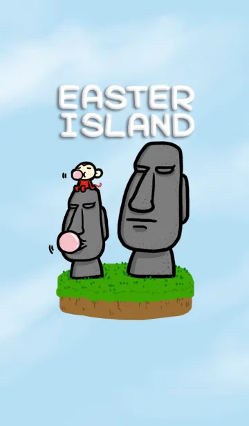 [LINE着せ替え] FJUサル: イースター島の画像1