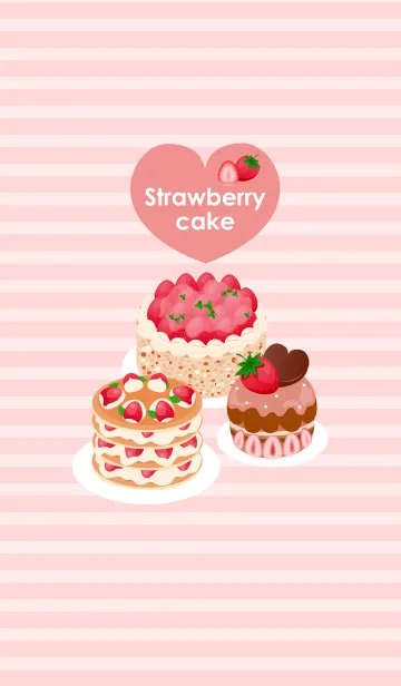 [LINE着せ替え] Strawberry cakeの画像1