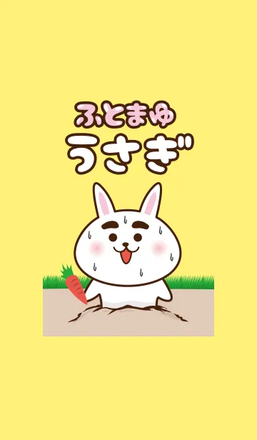 [LINE着せ替え] ふとまゆうさぎの画像1