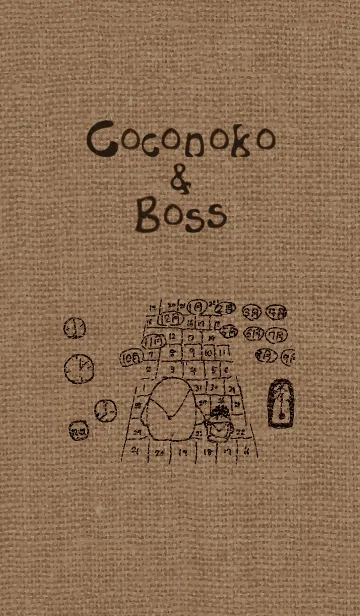 [LINE着せ替え] Coconoko ＆ Bossの画像1