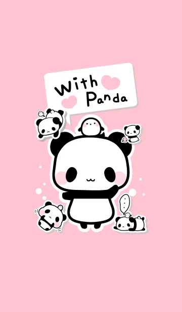 [LINE着せ替え] パンダといっしょの画像1