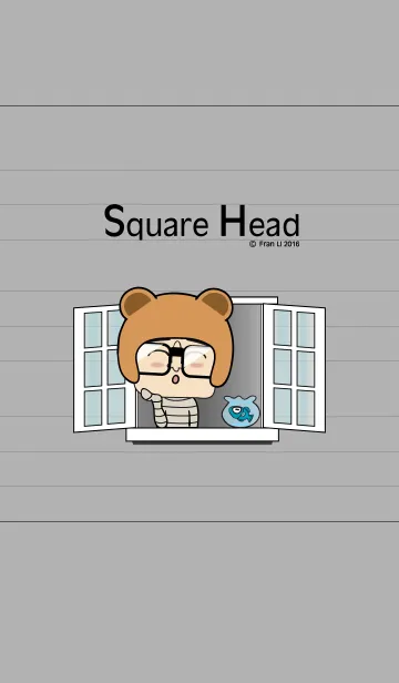 [LINE着せ替え] Square Headの画像1