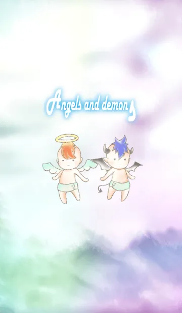[LINE着せ替え] 天使と悪魔の画像1