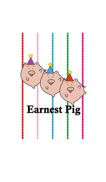 [LINE着せ替え] Earnest Pigの画像1