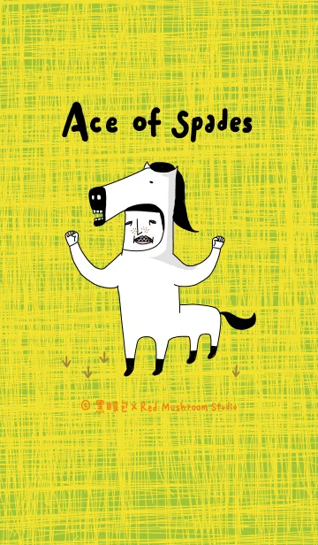 [LINE着せ替え] Ace of spades_Yellowの画像1