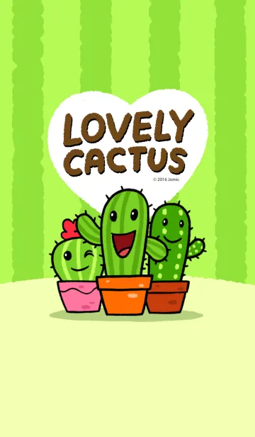 [LINE着せ替え] Lovely cactusの画像1