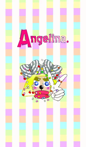 [LINE着せ替え] Angelina！着せ替えに登場！の画像1