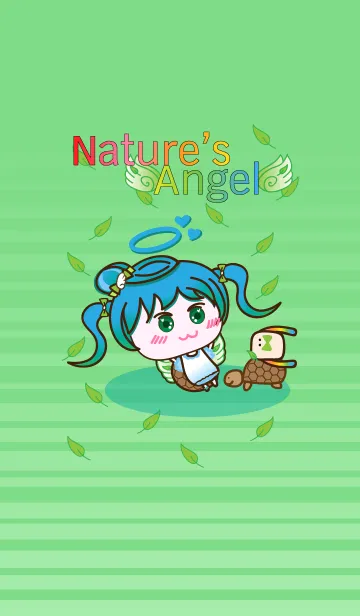 [LINE着せ替え] Nature's Angel - Angel Green Slow Lifeの画像1